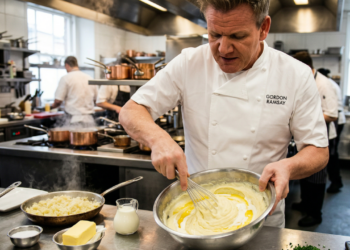 Gordon Ramsay: “O purê de batata mais cremoso não leva água, leva manteiga e técnica no ponto certo”