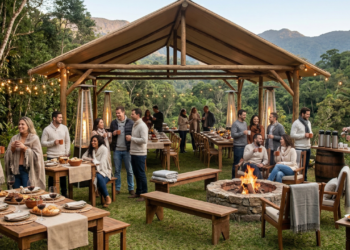 Como organizar uma festa ao ar livre no inverno e fazê-la correr bem (evite esses erros)