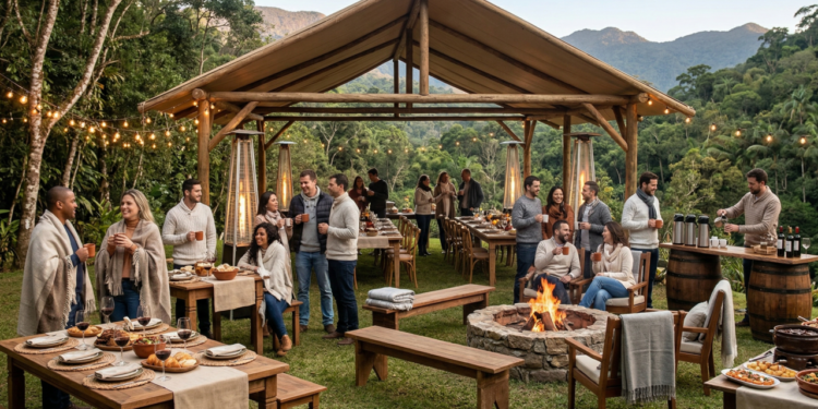 Como organizar uma festa ao ar livre no inverno e fazê-la correr bem (evite esses erros)