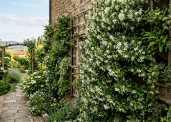 A planta trepadeira que enche o jardim de flores cheirosas e pode crescer linda até em vasos pequenos