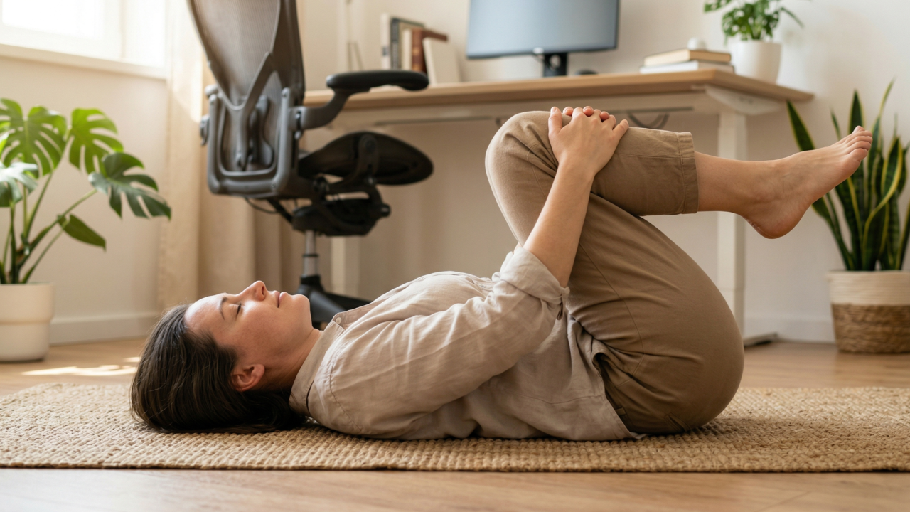 5 exercícios simples para aliviar a dor lombar em casa e fortalecer a região sem precisar de academia