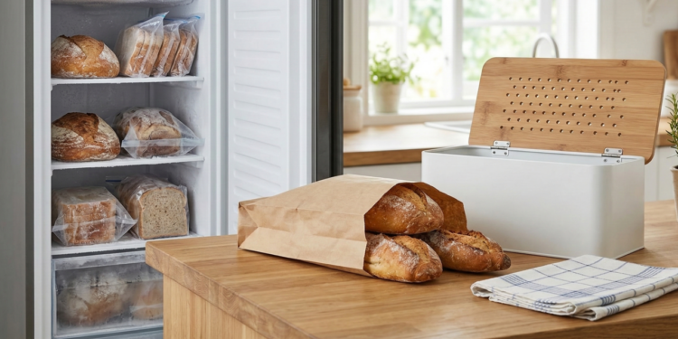 O pão permanecerá macio por mais dias se você armazená-lo dessa maneira na cozinha