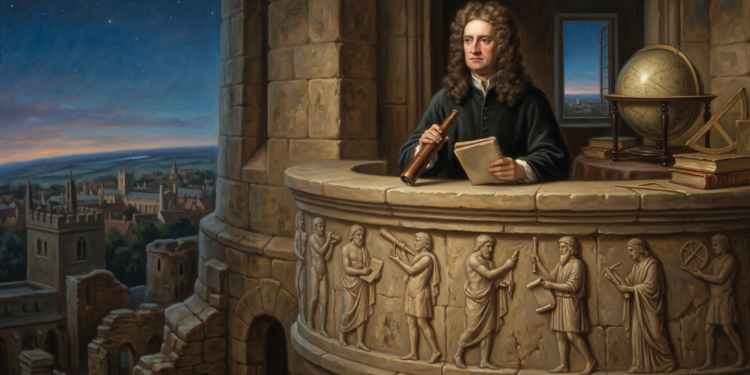 Isaac Newton, matemático e físico: “Se vi mais longe, foi por estar sobre ombros de gigantes.”