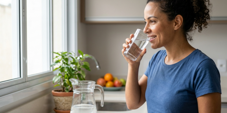 Beber água ao longo do dia faz diferença na saúde, mas só traz benefícios reais se o consumo atingir pelo menos 2 litros diários distribuídos corretamente