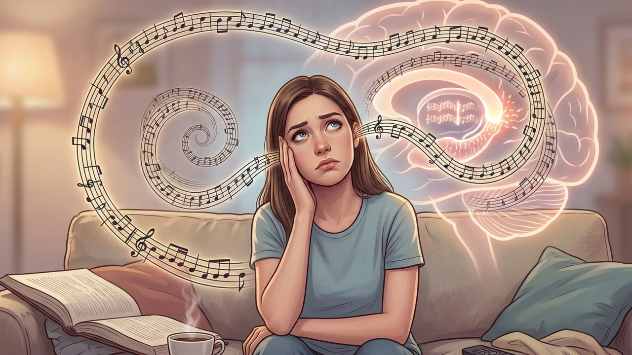 Qual é o nome do fenômeno de quando uma música não sai da cabeça?