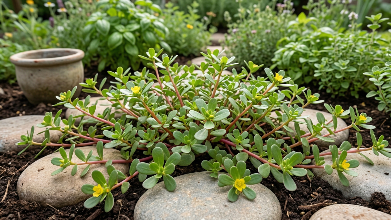 Pouca gente sabe, mas essa planta comum do quintal é rica em ferro e cresce sozinha entre as pedras