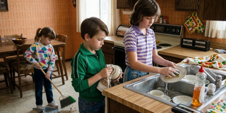 Pesquisas sugerem que crianças que tiveram tarefas domésticas regulares nos anos 1980 estavam treinando algo que psicólogos educacionais hoje chamam de autoeficácia