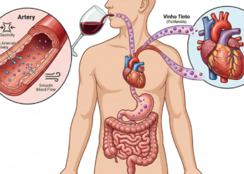 O que o vinho tinto faz no intestino e na saúde cardiovascular