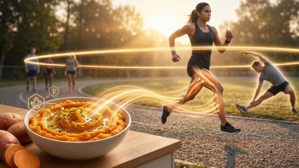 O papel da batata doce na performance esportiva e na recuperação muscular eficiente