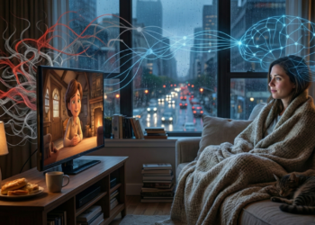 Por que algumas pessoas reassistem filmes de conforto em momentos de estresse, explorando os mecanismos da ansiedade e da previsibilidade cerebral