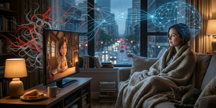 Por que algumas pessoas reassistem filmes de conforto em momentos de estresse, explorando os mecanismos da ansiedade e da previsibilidade cerebral