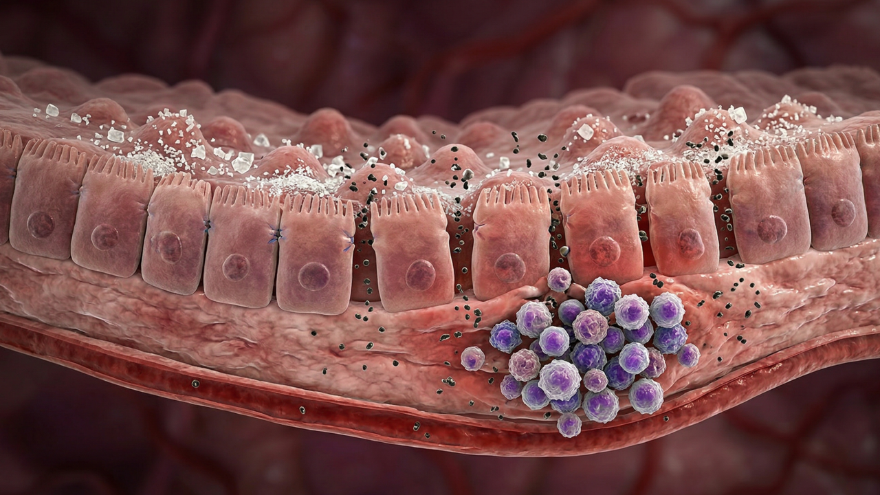 O que o açúcar faz no intestino e no risco de inflamação no corpo ao longo dos anos