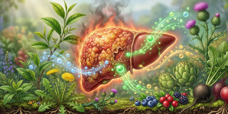 Fígado inflamado, plantas com compostos antioxidantes que podem ajudar