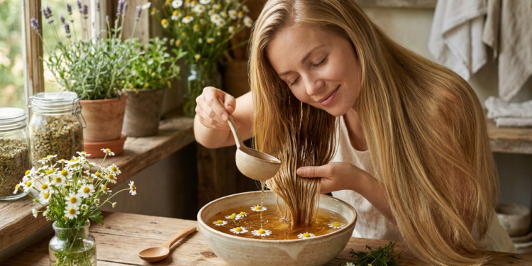 Por que lavar o cabelo com chá de camomila e para que serve