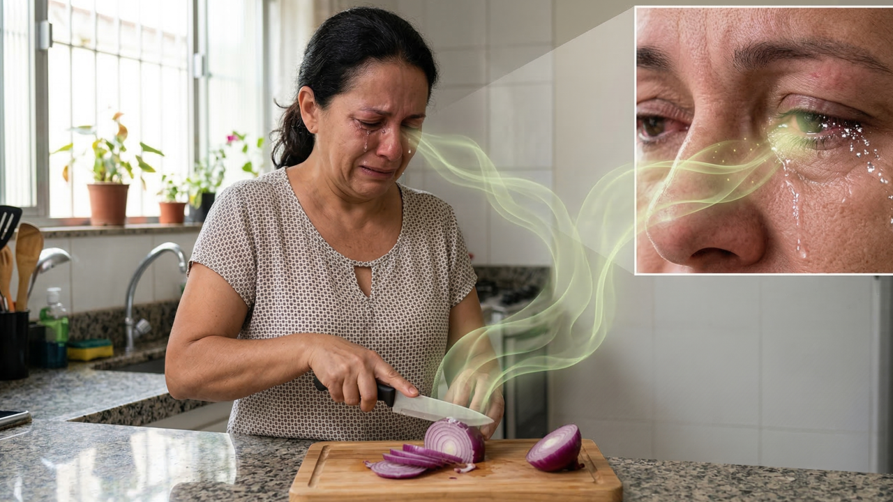 Por que nossos olhos lacrimejam quando cortamos cebola