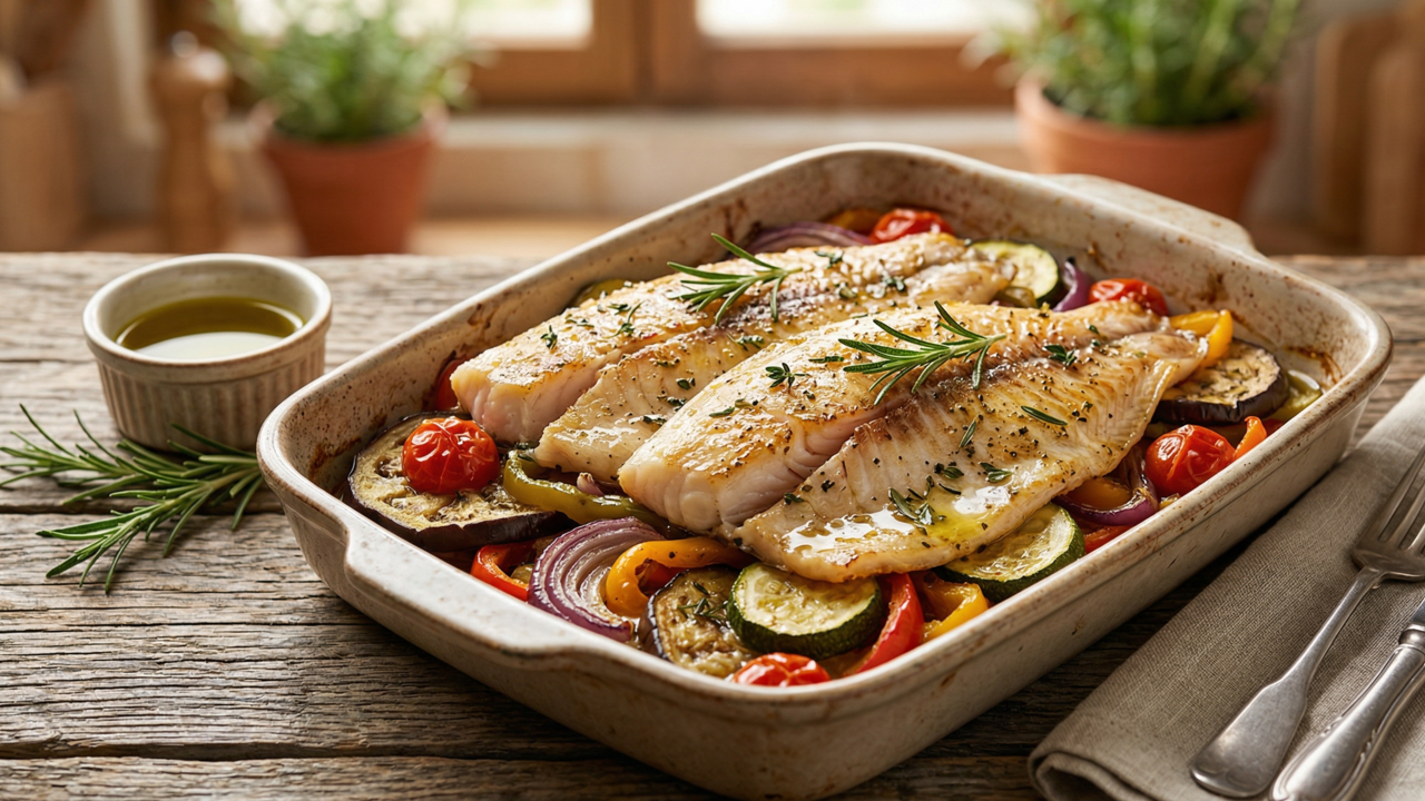 Tilápia no forno com crosta de queijo e limão siciliano, aprenda a fazer para um almoço leve e saudável