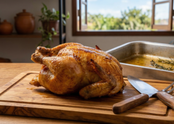 Chef Rita Lobo: “O frango suculento no forno não precisa de molho, precisa descansar antes de cortar”