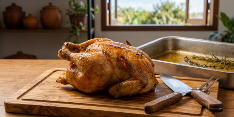 Chef Rita Lobo: “O frango suculento no forno não precisa de molho, precisa descansar antes de cortar”