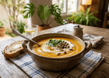 Nutricionistas indicam sopa de abóbora com gengibre como aliada contra inflamações