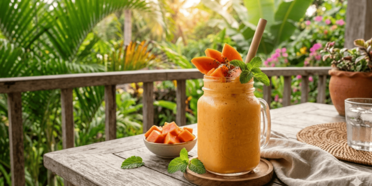 Uma das combinações mais comuns usa mamão, ameixa seca e linhaça com água ou iogurte natural. O mamão entra com fibras e bastante água; a ameixa seca é famosa por ajudar o intestino a funcionar; e a linhaça acrescenta ainda mais fibras benéficas e gorduras boas. Juntos, formam um café da manhã ou lanche prático, que muita gente inclui justamente para deixar o intestino menos “preguiçoso”.