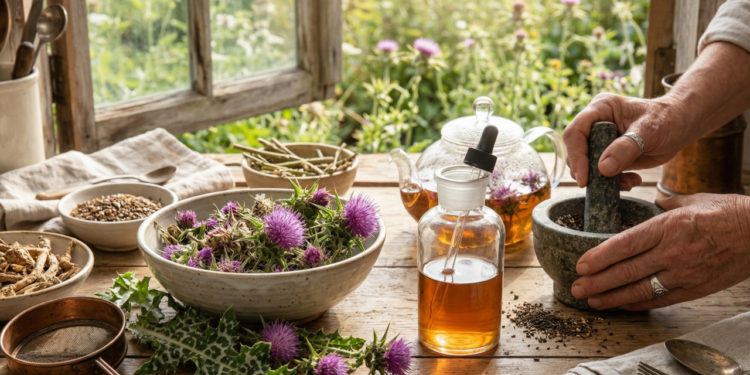 Cardo-mariano auxilia o fígado e promove equilíbrio interno com efeitos na digestão e energia