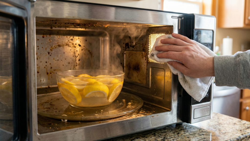 O erro que quase todo mundo comete ao limpar o micro-ondas e que pode danificar o aparelho