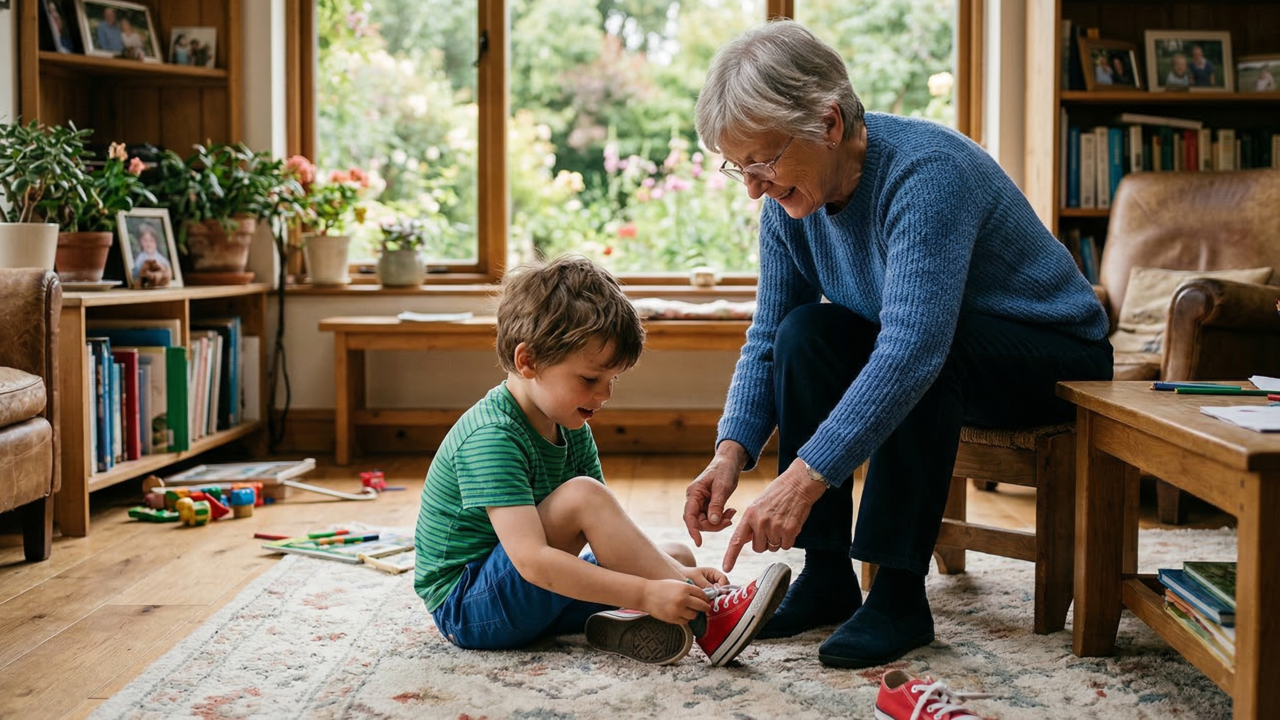 A psicologia diz que os avós mais especiais não são os que fazem tudo pelas crianças, são os que deixam elas ajudarem nas coisas simples