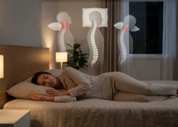 Dormir com travesseiro alto ou baixo: qual posição mantém a coluna mais alinhada durante a noite