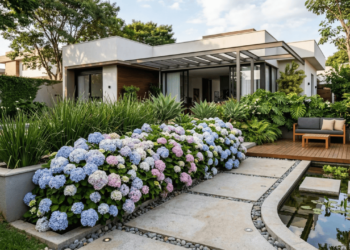 Flor tradicional dos quintais de vó volta a aparecer em projetos de paisagismo contemporâneo