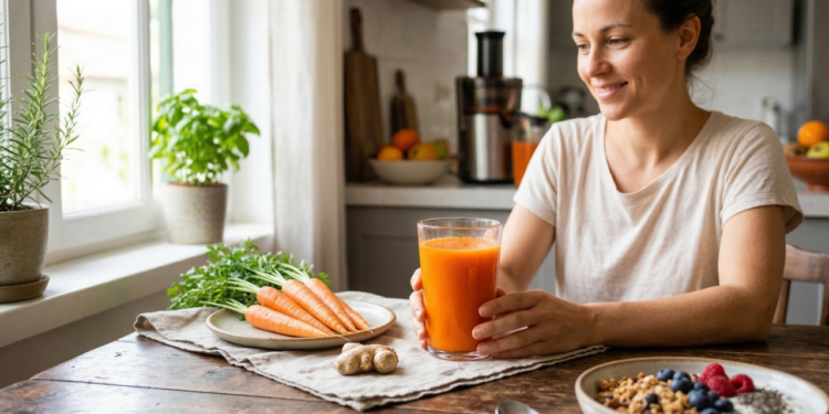 Suco de cenoura: entenda os benefícios e qual a quantidade recomendada para consumo diário