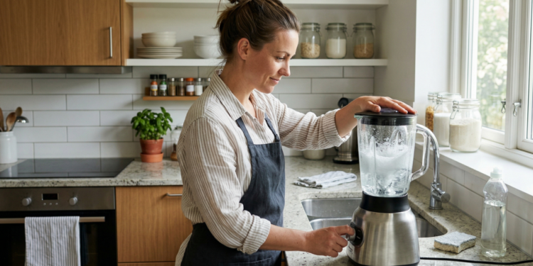 Como limpar o liquidificador em menos de 1 minuto usando apenas água e detergente