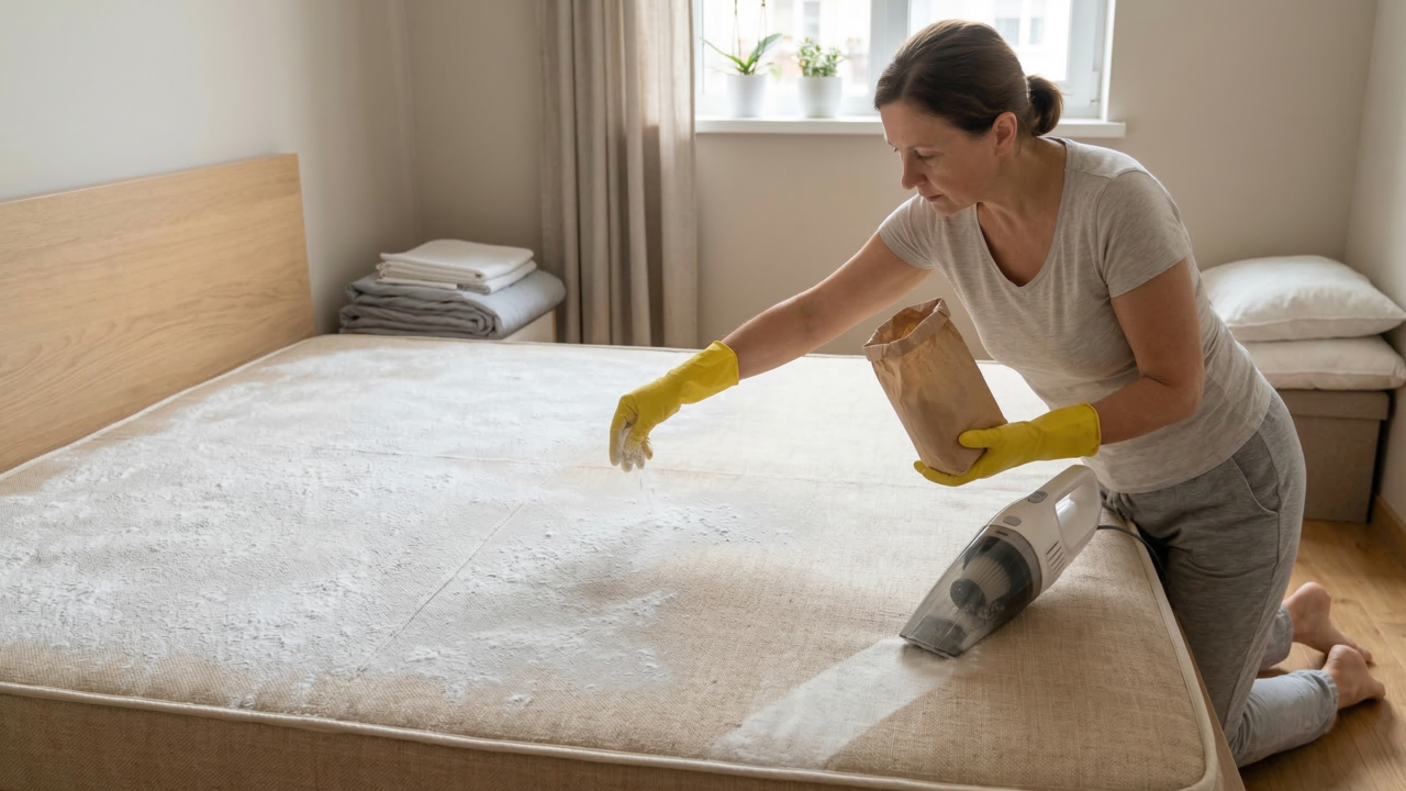 Poucos sabem para que serve colocar bicarbonato no colchão antes de dormir