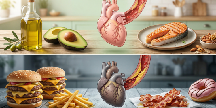 Qual a diferença entre gordura boa e gordura ruim e como isso afeta o seu coração