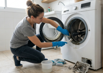 As partes da máquina de lavar que quase ninguém limpa e deixam as roupas com cheiro ruim