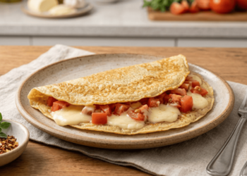 Troquei o pão por essa crepioca de frigideira no café da manhã depois que comecei a evitar glúten: prática e saborosa