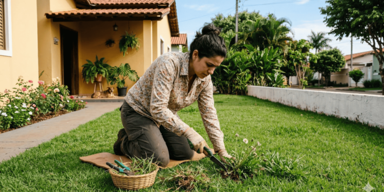 As ervas daninhas são plantas que crescem onde não foram convidadas, competindo com a grama por luz, água e nutrientes