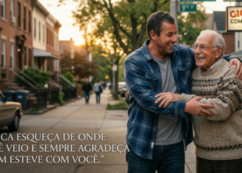 Adam Sandler, ator e comediante de Hollywood: “Nunca esqueça de onde você veio e sempre agradeça quem esteve com você.”