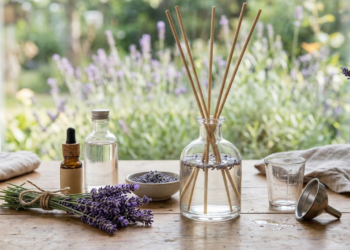 Como fazer um aromatizador caseiro de lavanda e álcool que ajude a relaxar e perfumar a casa