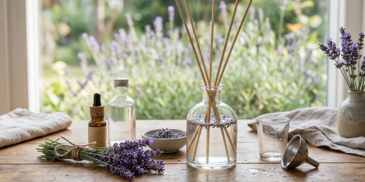 Como fazer um aromatizador caseiro de lavanda e álcool que ajude a relaxar e perfumar a casa