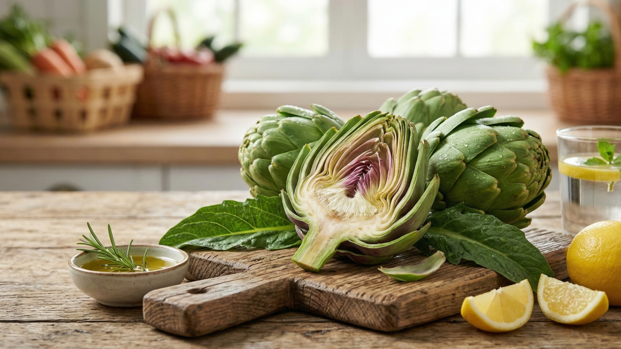 Os nutrientes da alcachofra que ajudam o fígado, coração e sistema digestivo a funcionarem melhor