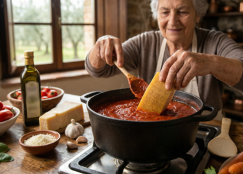 Na Itália, esse é o detalhe simples que faz o molho de tomate ficar mais rico e saboroso