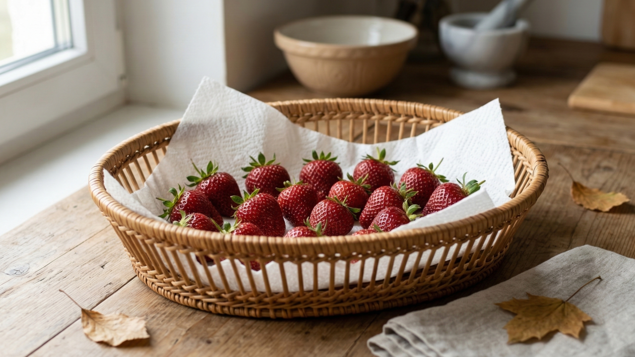 Os morangos podem durar até 10 dias sem estragar se você armazená-los dessa maneira na geladeira