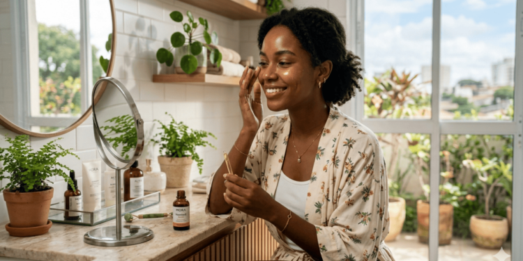 A vitamina C tópica é um antioxidante poderoso, que ajuda a proteger a pele dos danos do dia a dia