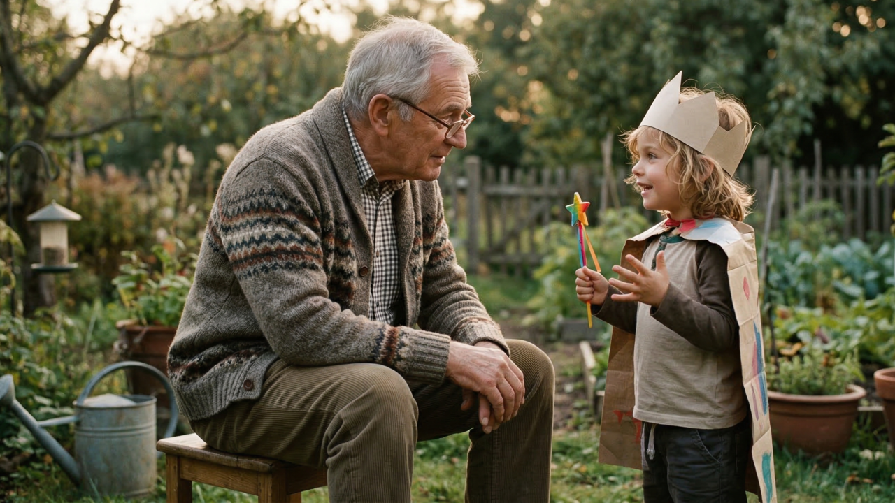 A psicologia diz que os avós preferidos não são os que levam para passear sempre, são os que criam pequenos rituais que a criança espera