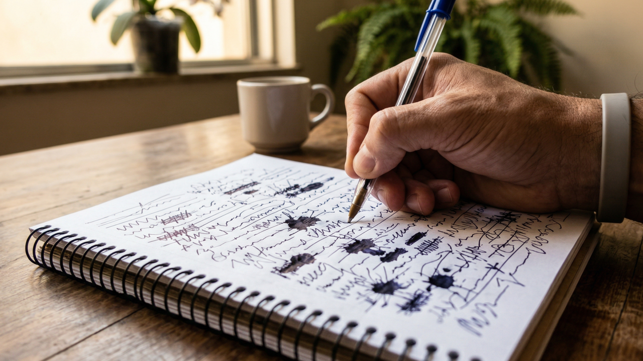 Como uma pessoa ansiosa escreve a letra M, de acordo com a grafologia