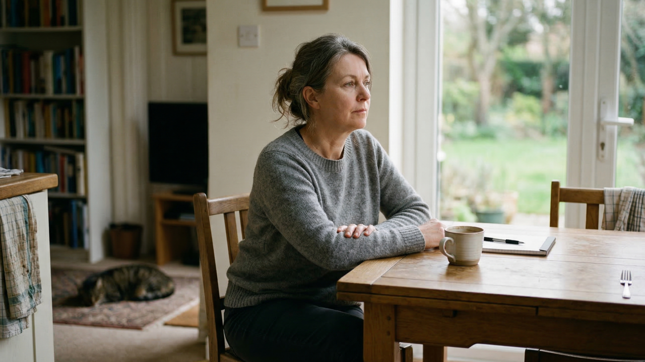 A psicologia diz que o momento mais difícil de morar sozinho não é a liberdade, é perceber o silêncio emocional que ninguém te contou