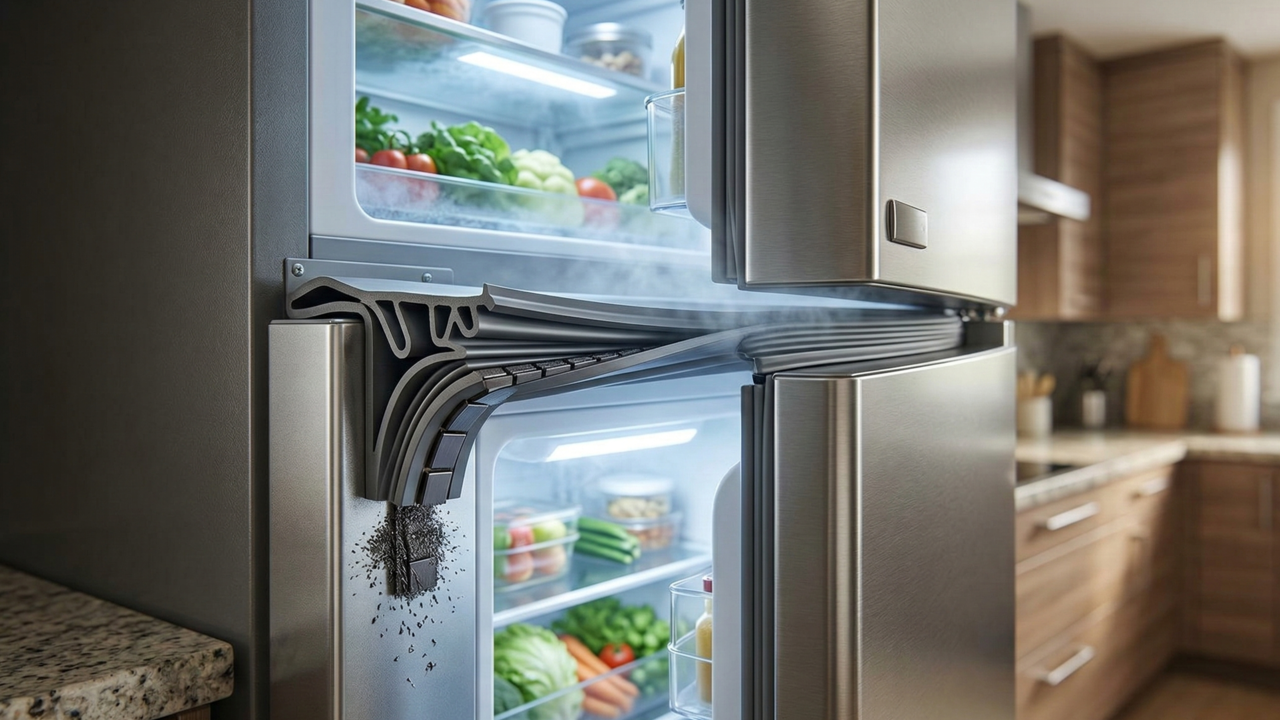 Poucas pessoas sabem por que as portas da geladeira têm borrachas magnéticas nas bordas