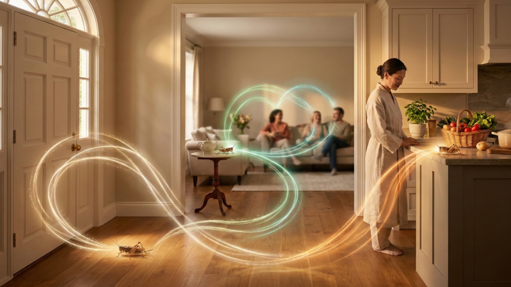 O que significa quando um grilo aparece dentro da sua casa, segundo o Feng Shui