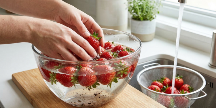 Como lavar morangos para remover sujeira e resíduos de pesticidas do jeito certo