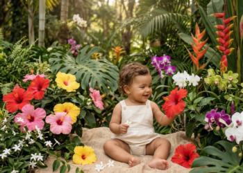 Principais nomes de bebês inspirados em flores tropicais que os pais adoram